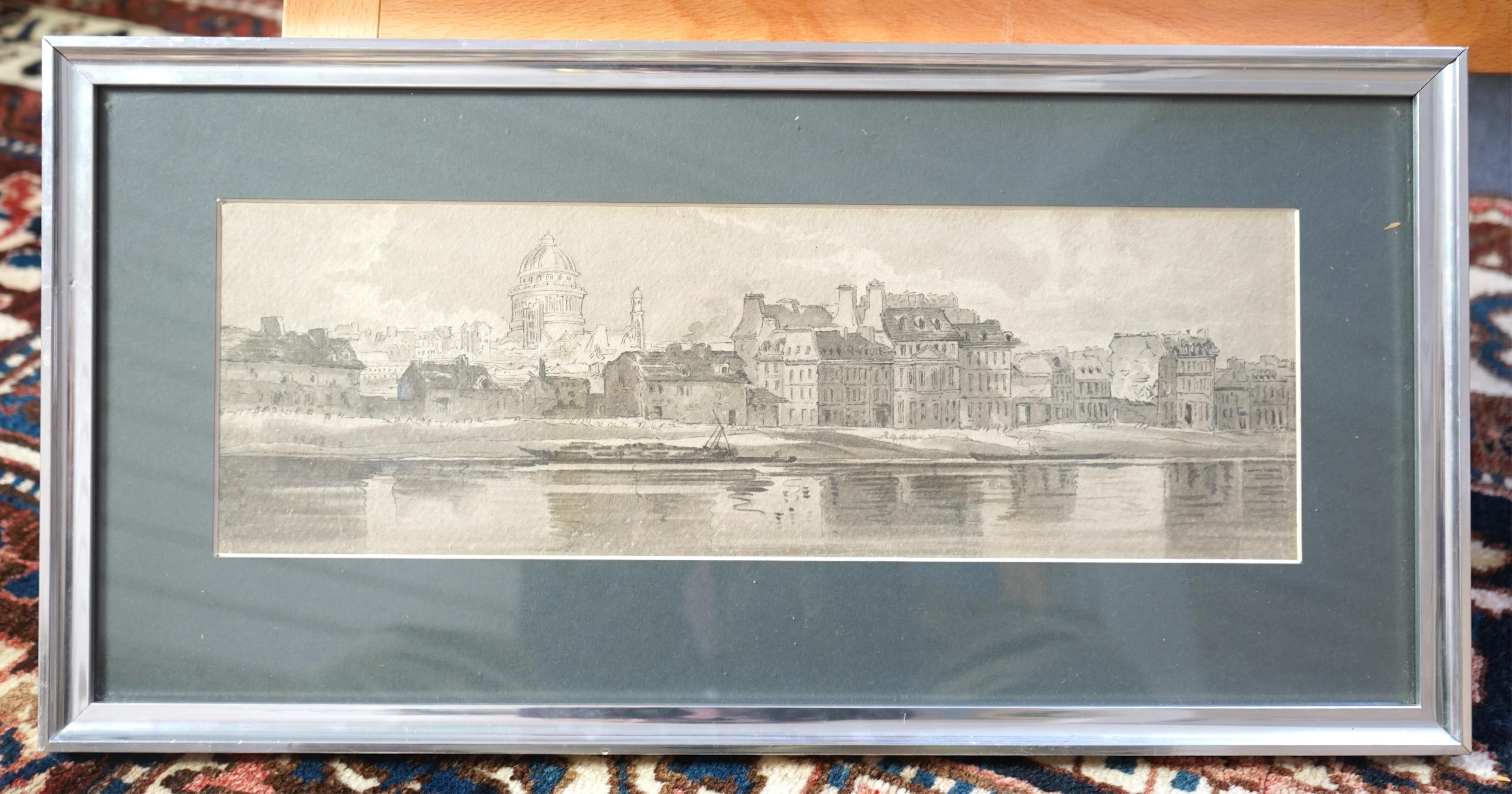 Attributed to Thomas Girtin, 1775-1802, 'View of the Pantheon from the Arsenal'